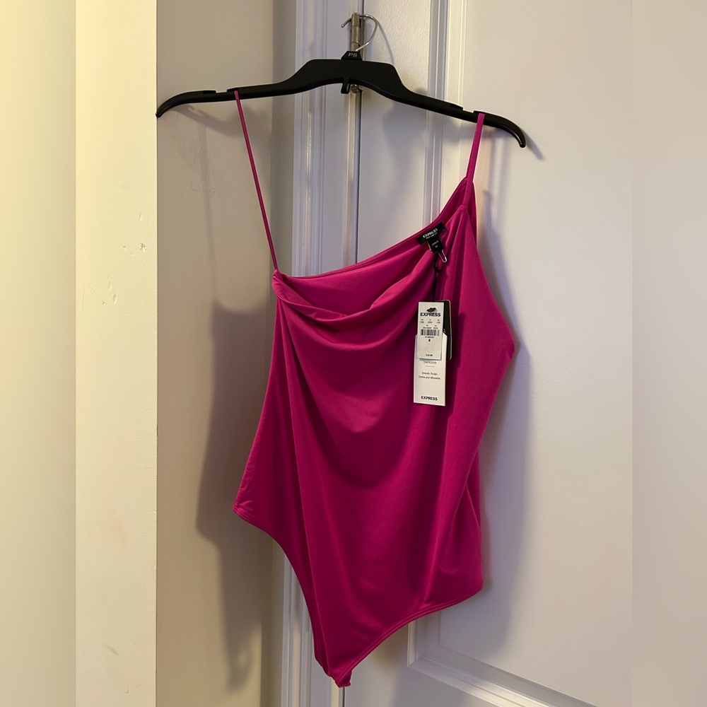 NEW EXPRESS Fuchsia Body Contour Bodysuit.